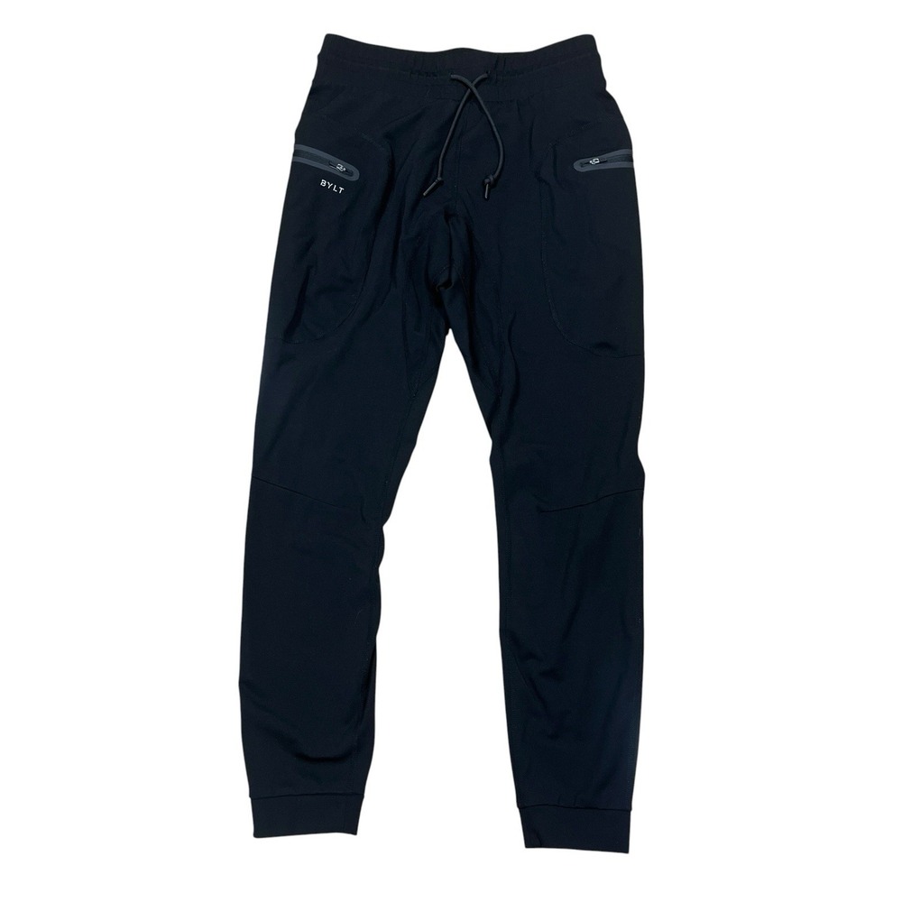 Bylt Premium Joggers Mens M Black Performance Activewear Pants Gym Training